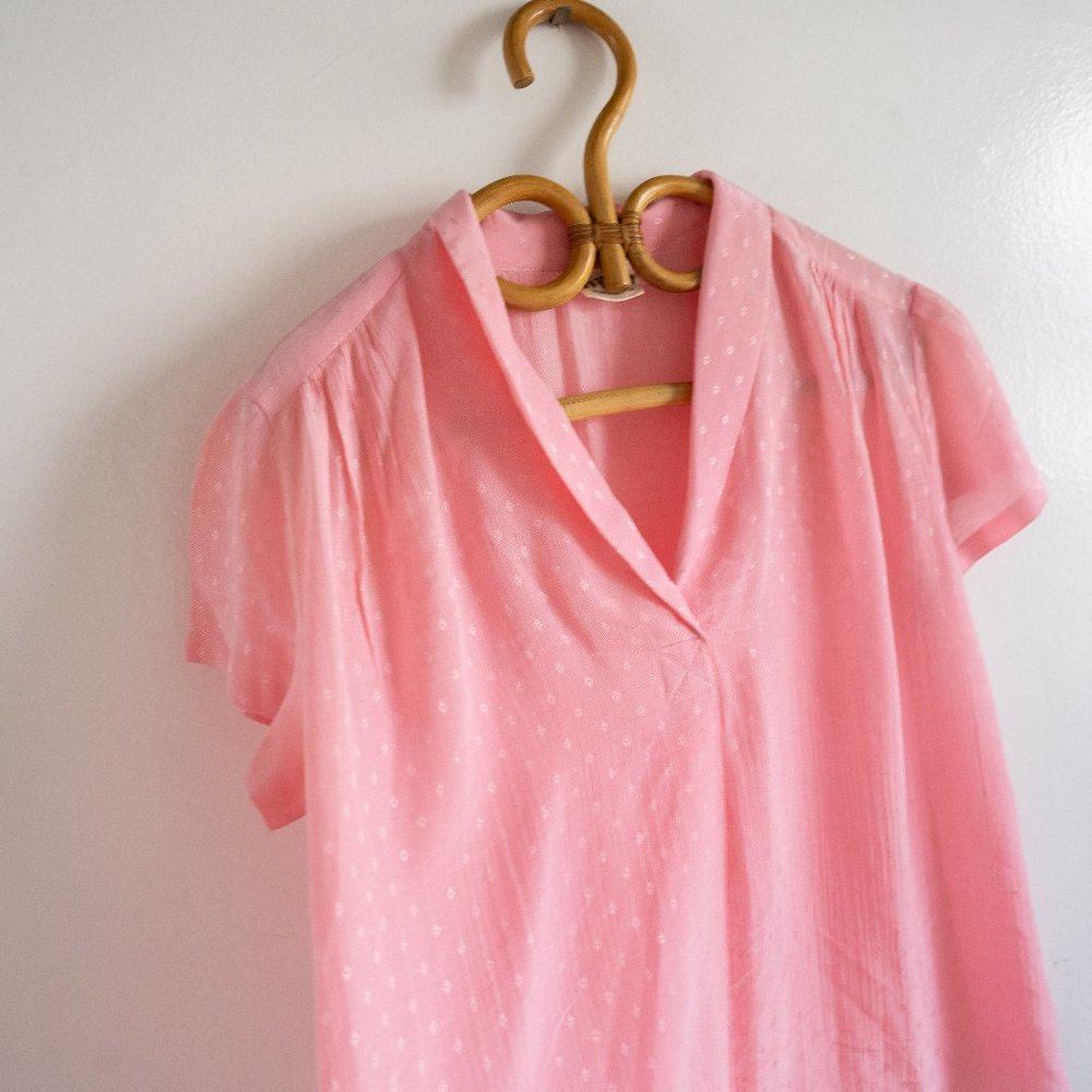 Short Sleeve Vintage Fritzi Pink Shirt